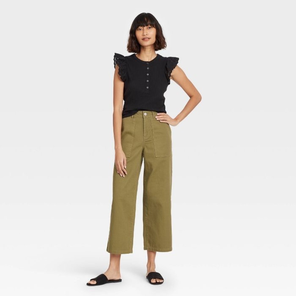 Women's High-Rise Wide Leg Pants - Who What Wear™